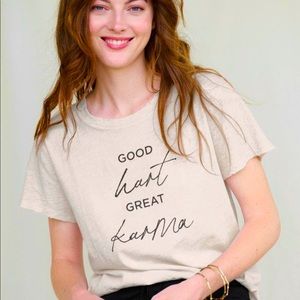 Good Hart by Matilda Jane Organic Cotton Tee with Canvas Tote Set! Large! NWT!